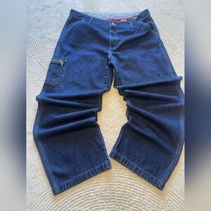 Levi's Women Baggi  Dark Blue Wide-Leg Jeans Size 16 MIS M